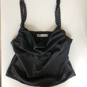 Zara Cowl Neck Top Size: M